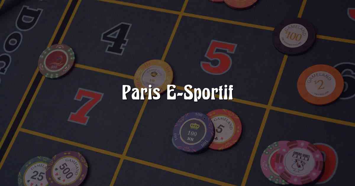 Paris E-Sportif