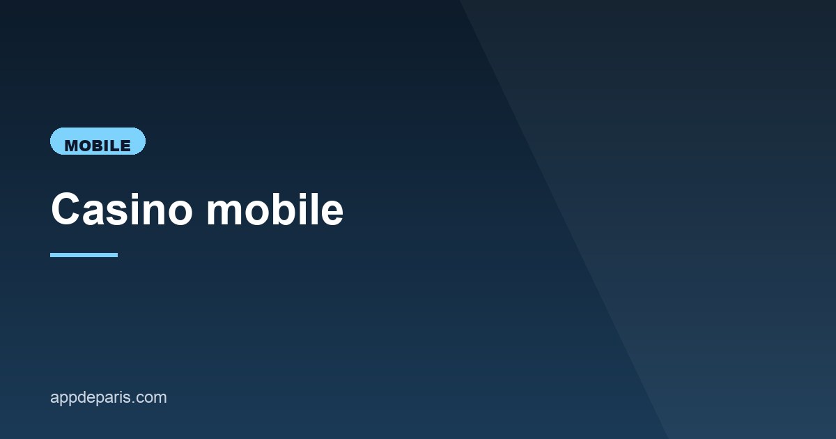 Illustration de l'article consacré au casino mobile