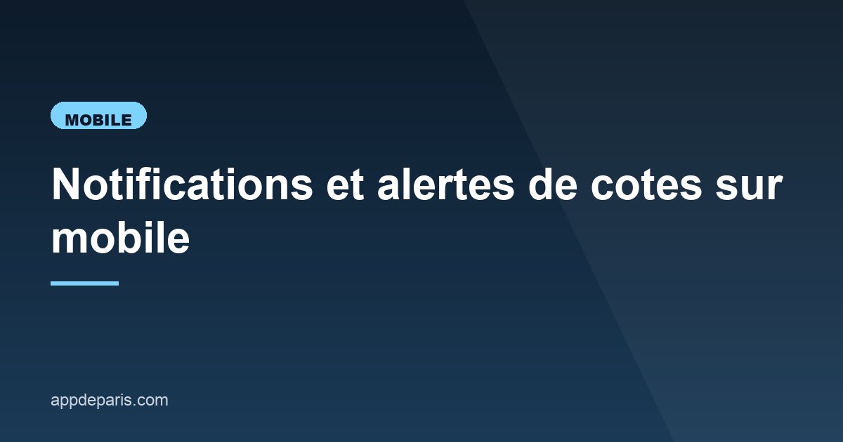 Illustration de l'article consacré aux alertes mobile