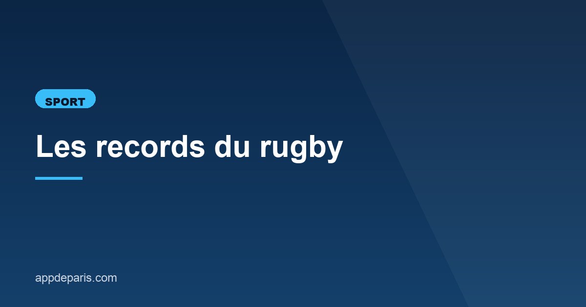 Illustration de l'article consacré aux records du rugby