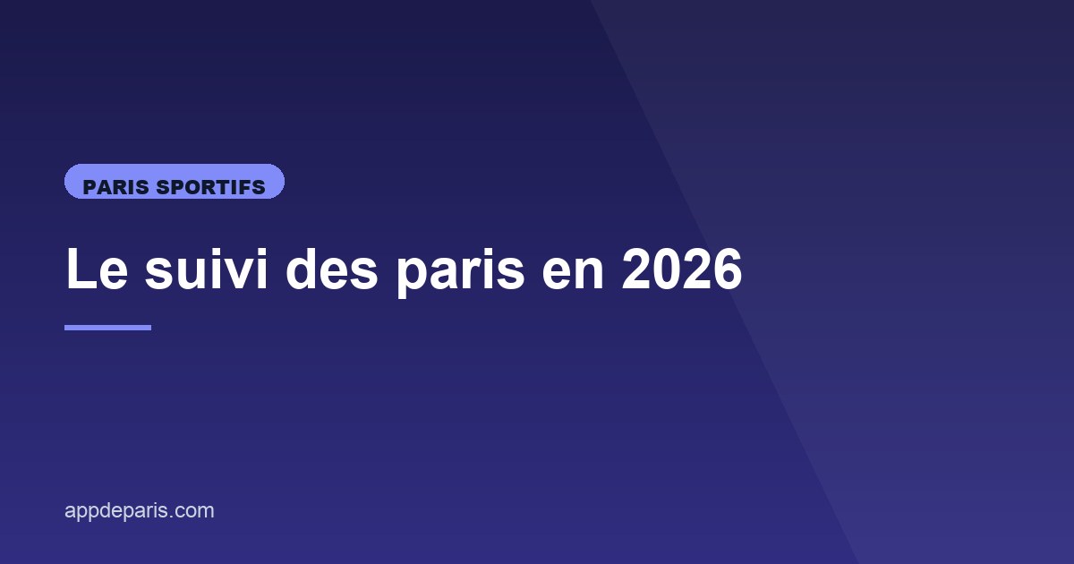 Illustration de l'article consacré au suivi des paris