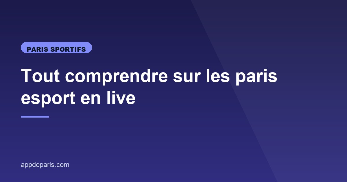 Illustration de l'article consacré aux paris esport en live